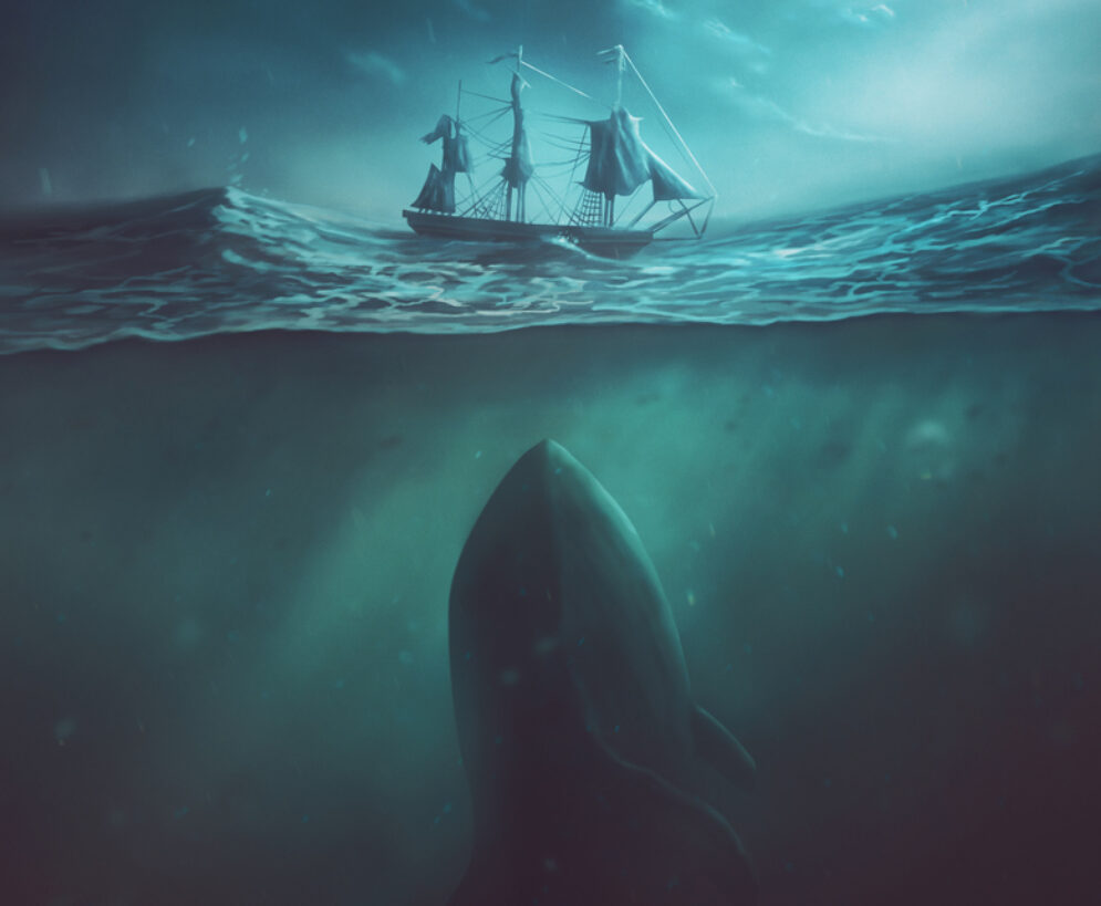 Jonah and the Whale Digital Painting
